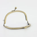 4 x 2 1/4 inch - Ball Clasp - Antique Brass Arched Shape Purse Frame
