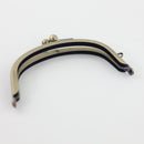 4 x 2 1/4 inch - Ball Clasp - Antique Brass Arched Shape Purse Frame