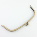 12 3/4 x 4 1/2 inch - Antique Brass Arch Shape Metal Purse Frame