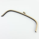 12 3/4 x 4 1/2 inch - Antique Brass Arch Shape Metal Purse Frame