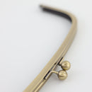 12 3/4 x 4 1/2 inch - Antique Brass Arch Shape Metal Purse Frame