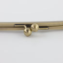 12 3/4 x 4 1/2 inch - Antique Brass Arch Shape Metal Purse Frame