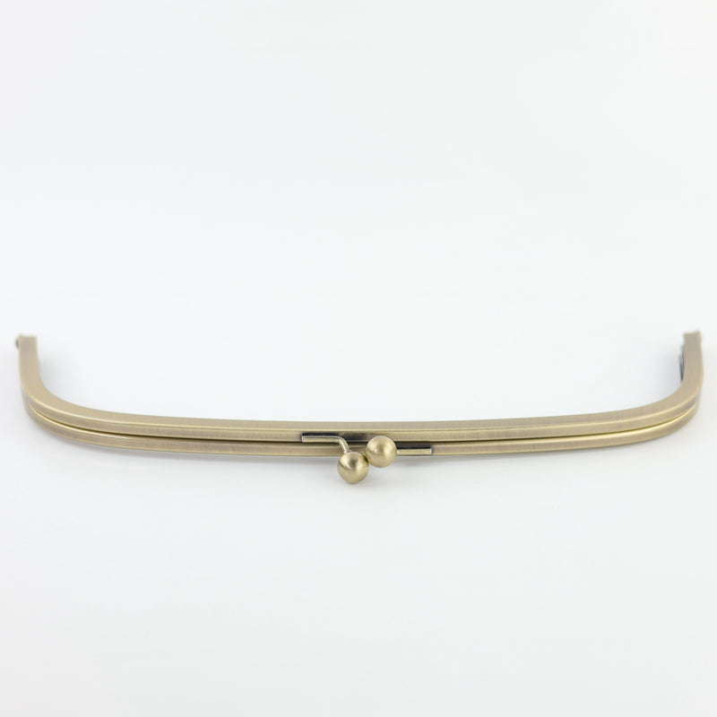 12 3/4 x 4 1/2 inch - Antique Brass Arch Shape Metal Purse Frame