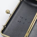 9.5 x 4 inch - Ball Closure - Antique Brass Large Clamshell Clutch Box Frame | SUPPLY4BAG