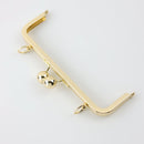 8 inch Shiny Gold Metal Purse Frame WHOLESALE | SUPPLY4BAG