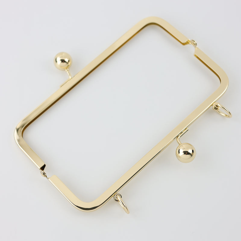 8 inch Shiny Gold Metal Purse Frame WHOLESALE | SUPPLY4BAG