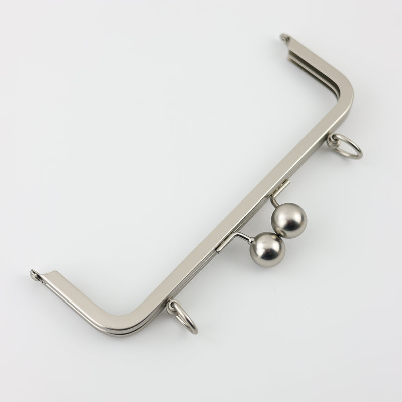 8 inch Brushed Silver Metal Purse Frame WHOLESALE | SUPPLY4BAG