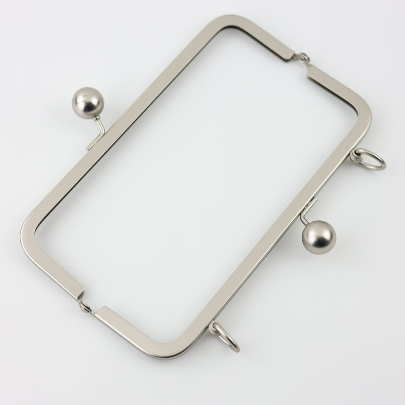8 inch Brushed Silver Metal Purse Frame WHOLESALE