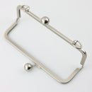 8 inch Brushed Silver Metal Purse Frame WHOLESALE | SUPPLY4BAG