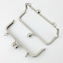 8 inch Brushed Silver Metal Purse Frame WHOLESALE | SUPPLY4BAG