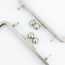 8 inch Brushed Silver Metal Purse Frame WHOLESALE | SUPPLY4BAG