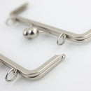 8 inch Brushed Silver Metal Purse Frame WHOLESALE | SUPPLY4BAG