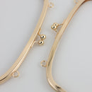 9.5 inch Kisslock Gold Metal Purse Frame WHOLESALE | SUPPLY4BAG