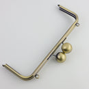 10 x 3.5 inch Kisslock Antique Brass Metal Purse Frame | SUPPLY4BAG