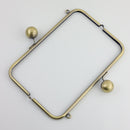 10 x 3.5 inch Kisslock Antique Brass Metal Purse Frame | SUPPLY4BAG