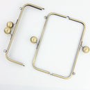 10 x 3.5 inch Kisslock Antique Brass Metal Purse Frame | SUPPLY4BAG