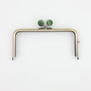6 x 3 inch Kisslock Antique Brass Metal Purse Frame | SUPPLY4BAG
