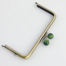 6 x 3 inch Kisslock Antique Brass Metal Purse Frame | SUPPLY4BAG
