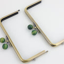 6 x 3 inch Kisslock Antique Brass Metal Purse Frame | SUPPLY4BAG