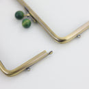 6 x 3 inch Kisslock Antique Brass Metal Purse Frame | SUPPLY4BAG