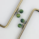 6 x 3 inch Kisslock Antique Brass Metal Purse Frame | SUPPLY4BAG