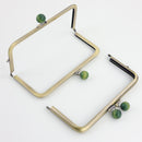 6 x 3 inch Kisslock Antique Brass Metal Purse Frame | SUPPLY4BAG