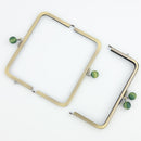 6 x 3 inch Kisslock Antique Brass Metal Purse Frame | SUPPLY4BAG