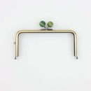 6 x 3 inch Kisslock Antique Brass Metal Purse Frame | SUPPLY4BAG