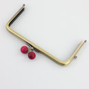 6 x 3 inch Kisslock Antique Brass Metal Purse Frame | SUPPLY4BAG