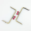 6 x 3 inch Kisslock Antique Brass Metal Purse Frame | SUPPLY4BAG