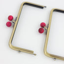 6 x 3 inch Kisslock Antique Brass Metal Purse Frame | SUPPLY4BAG