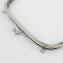 9.5 inch Kisslock Silver Metal Purse Frame WHOLESALE | SUPPLY4BAG