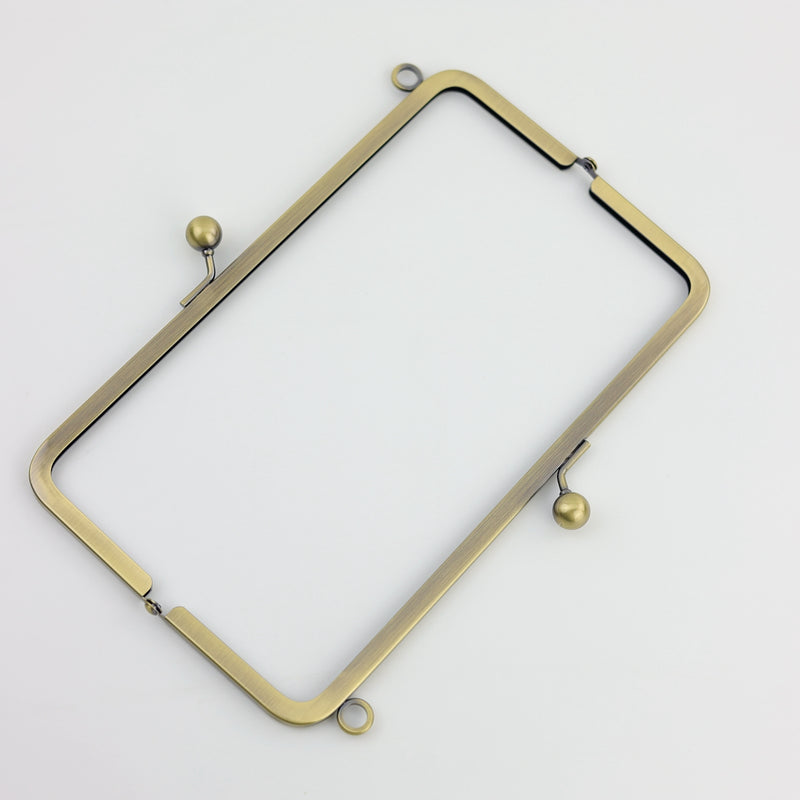 8 3/4 inch Kisslock Antique Brass Metal Purse Frame WHOLESALE | SUPPLY4BAG