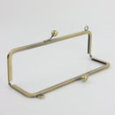 8 3/4 inch Kisslock Antique Brass Metal Purse Frame WHOLESALE | SUPPLY4BAG