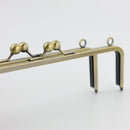 8 3/4 inch Kisslock Antique Brass Metal Purse Frame WHOLESALE | SUPPLY4BAG
