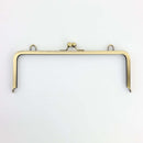 10 x 3.5 inch Kisslock Antique Brass Metal Purse Frame | SUPPLY4BAG