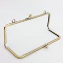 10 x 3.5 inch Kisslock Antique Brass Metal Purse Frame | SUPPLY4BAG