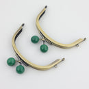 4 x 2 1/4 inch Antique Brass Arched Shape Purse Frame | SUPPLY4BAG