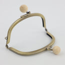 4 x 2 1/4 inch Antique Brass Arched Shape Purse Frame | SUPPLY4BAG