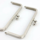 8 x 3 inch Silver Metal Purse Frame WHOLESALE | SUPPLY4BAG