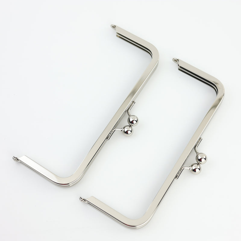 8 x 3 inch Silver Metal Purse Frame WHOLESALE | SUPPLY4BAG