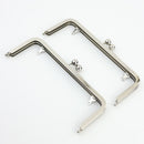 8 x 3 inch Silver Kisslock Metal Purse Frame WHOLESALE | SUPPLY4BAG