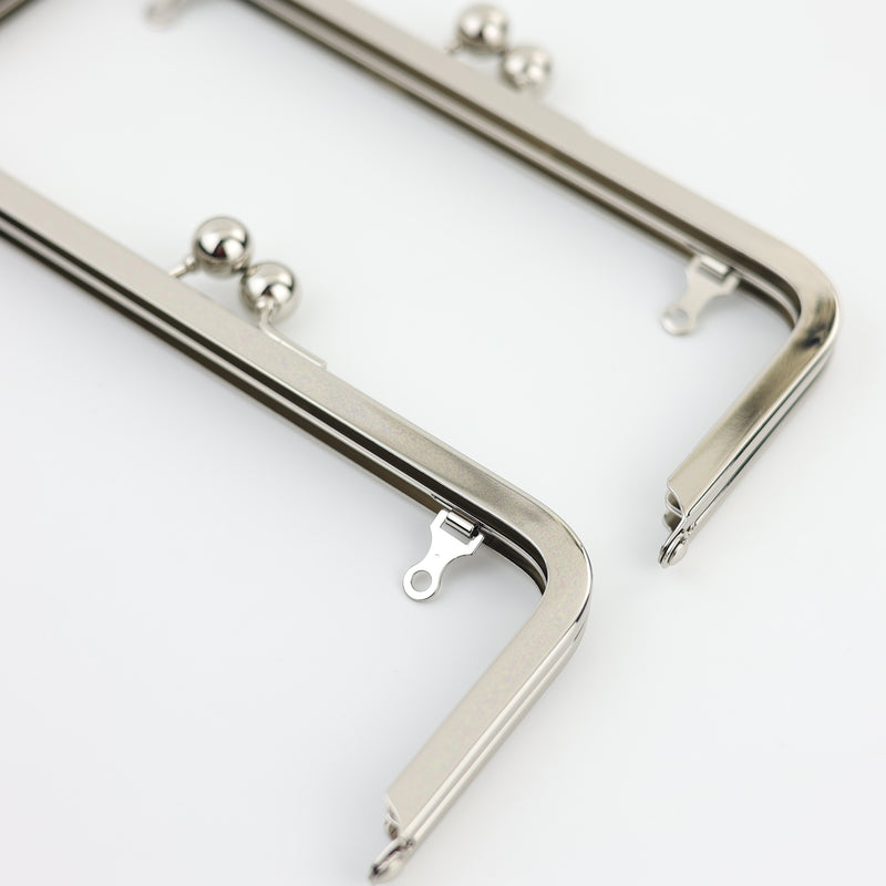 8 x 3 inch Silver Kisslock Metal Purse Frame WHOLESALE | SUPPLY4BAG