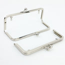 8 x 3 inch Silver Kisslock Metal Purse Frame WHOLESALE | SUPPLY4BAG