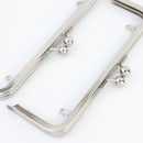 8 x 3 inch Silver Kisslock Metal Purse Frame WHOLESALE | SUPPLY4BAG
