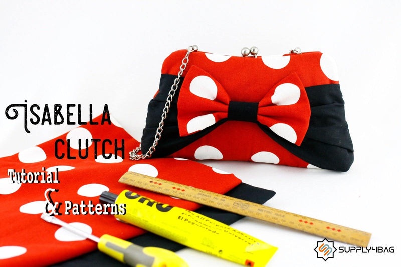 Isabella Clutch Making Tutorial and Patterns | SUPPLY4BAG
